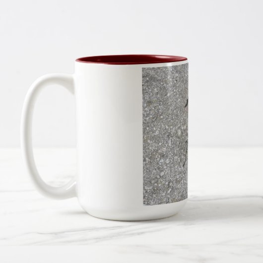 Tarantula Hawk voedt zich op een tarantula Tweekleurige Koffiemok (Links)