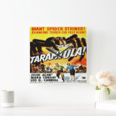 Tarantula Horror Film - Square Clock Vierkante Klok (Huis)