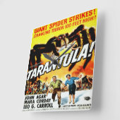 Tarantula Horror Film - Square Clock Vierkante Klok (Hoek)