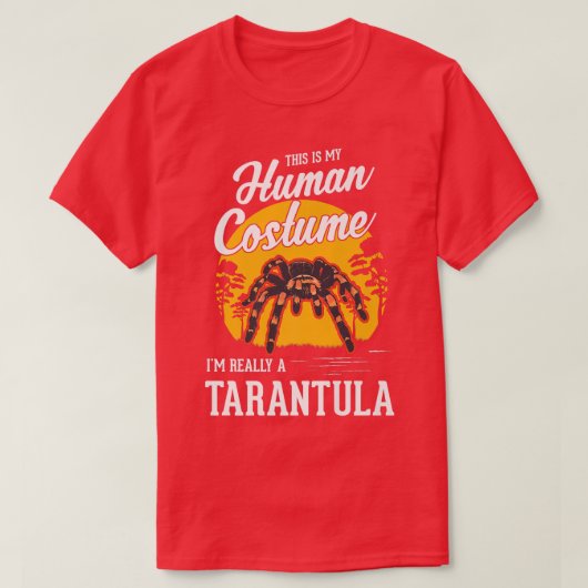 Tarantula Human Costume Halloween Tarantula Premiu T-shirt (Design voorkant)