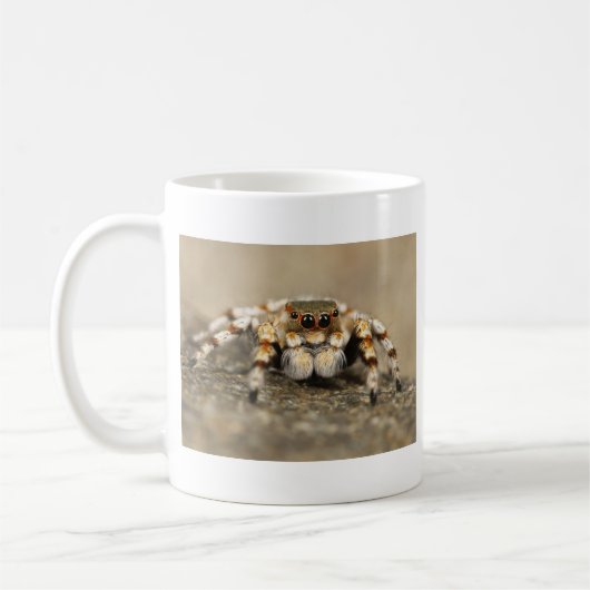 Tarantula Jumping Bird Spider geweldige accessoire Koffiemok (Links)