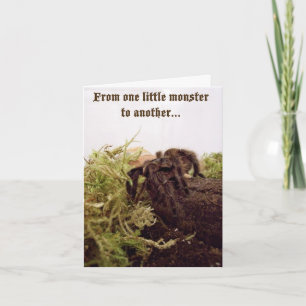 Tarantula Little Monster Verjaardag Kaart