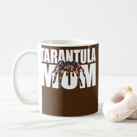 Tarantula mam spin voor Tarantula Lover Koffiemok (Met donut)