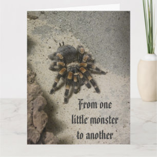 Tarantula Monster BIG Birthday Card Kaart
