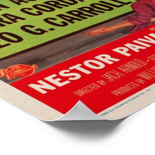 Tarantula. Monster Spider Earth Retro Movie Poster (Hoek)