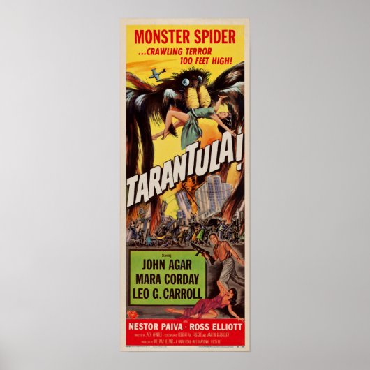 Tarantula. Monster Spider Earth Retro Movie Poster (Voorkant)