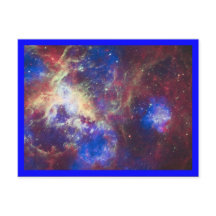 Tarantula Nebula Blue Border