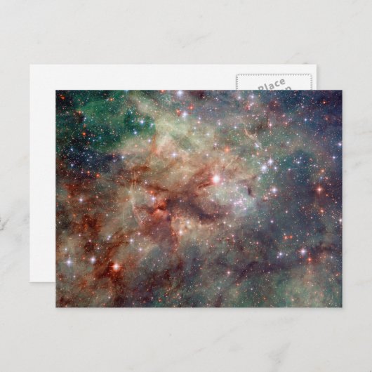 Tarantula Nebula Hubble Space Briefkaart (Voorkant / Achterkant)