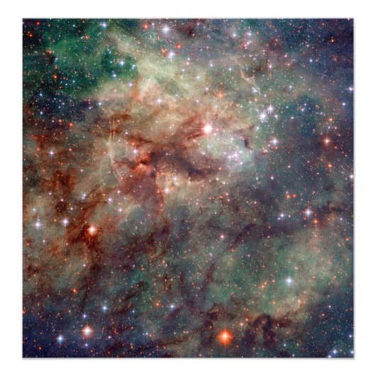 Tarantula Nebula Hubble Space Foto Afdruk (Voorkant)