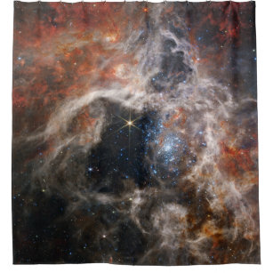 Tarantula Nebula James Webb telescope nasa sterren Douchegordijn