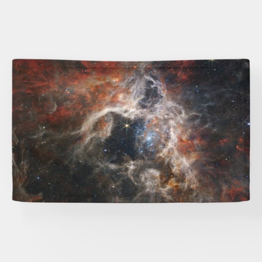 Tarantula Nebula James Webb telescope nasa sterren Spandoek (Horizontaal)