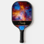 Tarantula Nebula NGC 20 Jouw naam Pickleball Paddle (Achterkant)