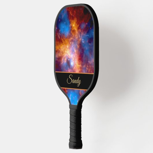 Tarantula Nebula NGC 20 Jouw naam Pickleball Paddle (Links)
