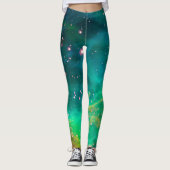 Tarantula Nebula Star Cluster Galaxy Afbeelding Leggings (Voorkant)