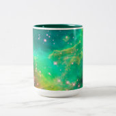 Tarantula Nebula Star Cluster Galaxy Afbeelding Tweekleurige Koffiemok (Center)