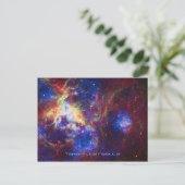 Tarantula Nebula Star Forming Gas Cloud Sculpture Briefkaart (Staand voorkant)