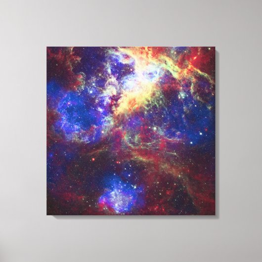 Tarantula Nebula Star Forming Gas Cloud Sculpture Canvas Afdruk (Voorkant)