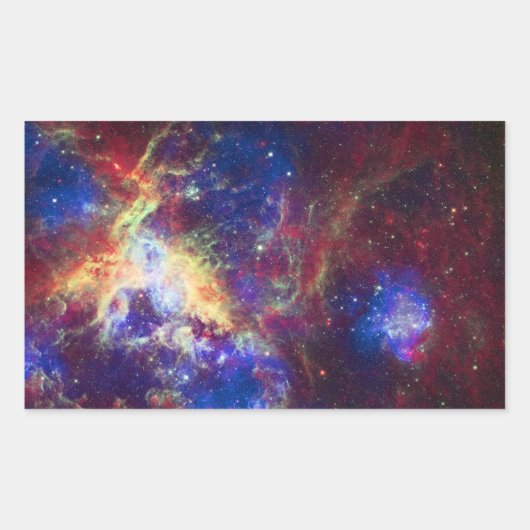 Tarantula Nebula Star Forming Gas Cloud Sculpture Rechthoekige Sticker (Voorkant)