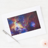 Tarantula Nebula Star Forming Gas Cloud Sculpture Rechthoekige Sticker (Envelop)