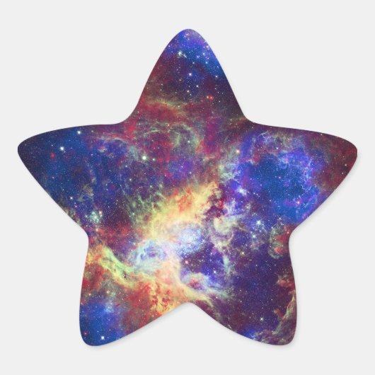 Tarantula Nebula Star Forming Gas Cloud Sculpture Ster Sticker (Voorkant)