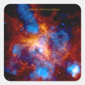 Tarantula Nebula Vierkante Sticker (Voorkant)