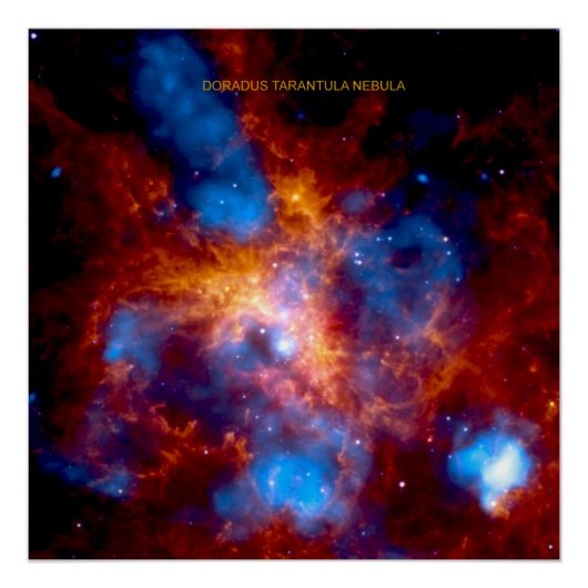 Tarantula-nevel 30 Doradus Perfect Poster (Voorkant)
