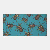 Tarantula op blauw bureaumat (Voorkant)