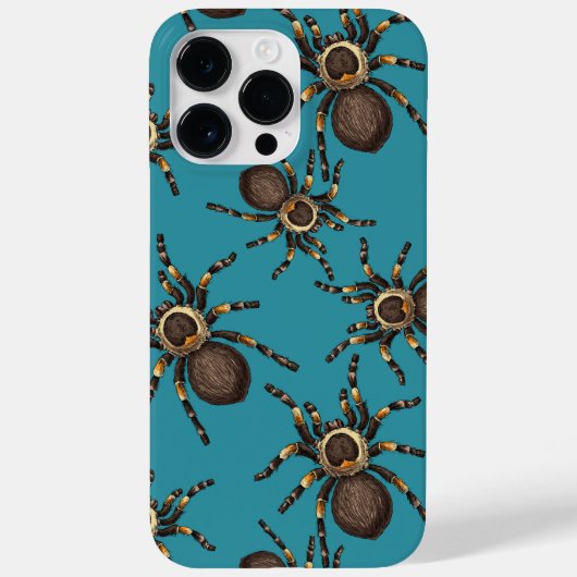 Tarantula op blauw Case-Mate iPhone case (Achterkant)