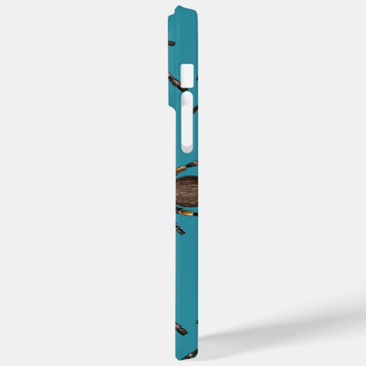 Tarantula op blauw Case-Mate iPhone case (Achterkant / Links)
