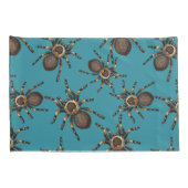 Tarantula op blauw kussensloop (Achterkant-Rechts)