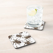 Tarantula op wit bier onderzetter (Rechterzijde)