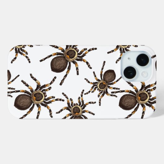 Tarantula op wit Case-Mate iPhone case (Achterkant (horizontaal))