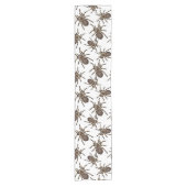 Tarantula op wit korte tafelloper (Voorkant)