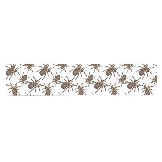 Tarantula op wit korte tafelloper (Horizontaal)