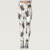 Tarantula op wit leggings (Voorkant)