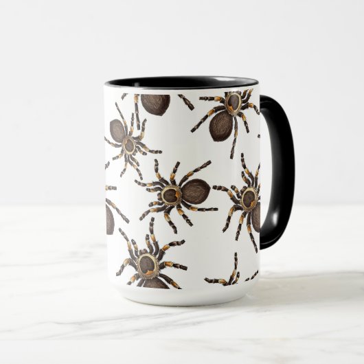 Tarantula op wit mok (Voorkant rechts)