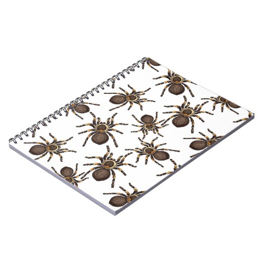Tarantula op wit notitieboek (Linkerzijde)