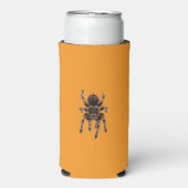 Tarantula oranje seltzer blikjeskoeler (Seltzer Voorkant)