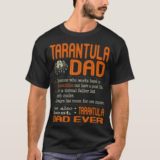 Tarantula papa als normale vader veel koeler t-shirt (Voorkant)
