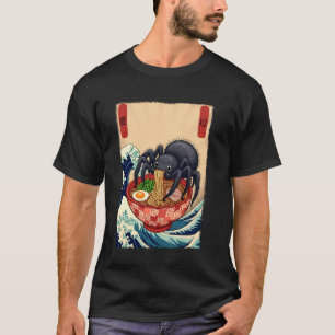 Tarantula Ramen Japanse kunst Grote golf Kanagawa  T-shirt
