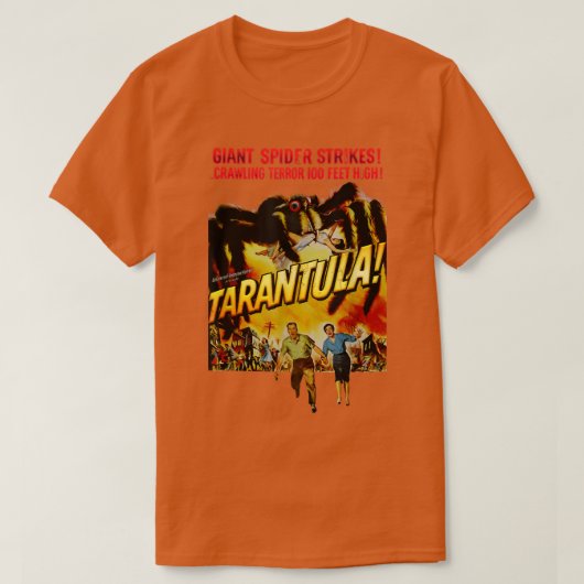 Tarantula. Retro Horror Spider Movie Halloween T-shirt (Design voorkant)