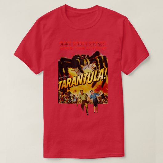 Tarantula Retro Horror Spider Movie Halloween T-shirt (Design voorkant)