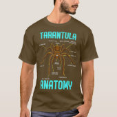 Tarantula Spider Anatomy - Funny Spider Diagram T-shirt (Voorkant)