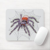 Tarantula Spider Creepy Originele tekening Muismat (Met muis)