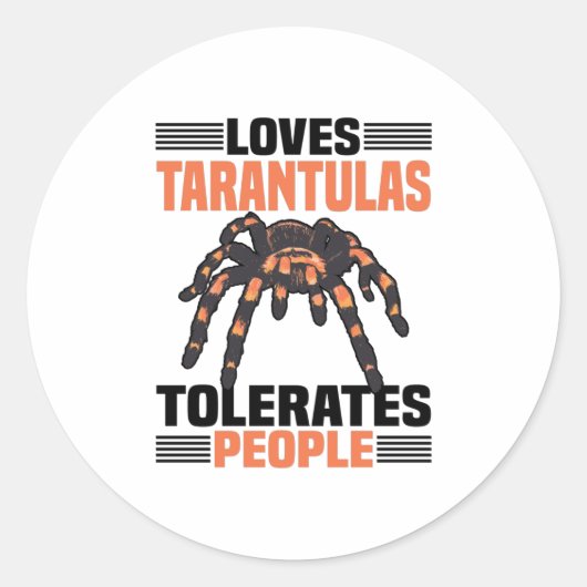 Tarantula Spider | Dieren Tarantulas Spiders Gifts Ronde Sticker (Voorkant)
