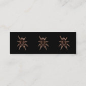 Tarantula Spider Mini Visitekaartje (Achterkant)