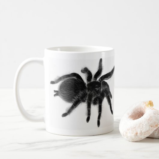 Tarantula Spider Photo Print Classic Coffee Mok (Met donut)