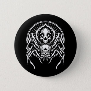 Tarantula Spider Witchy Arachnid Gothic Ronde Button 5,7 Cm