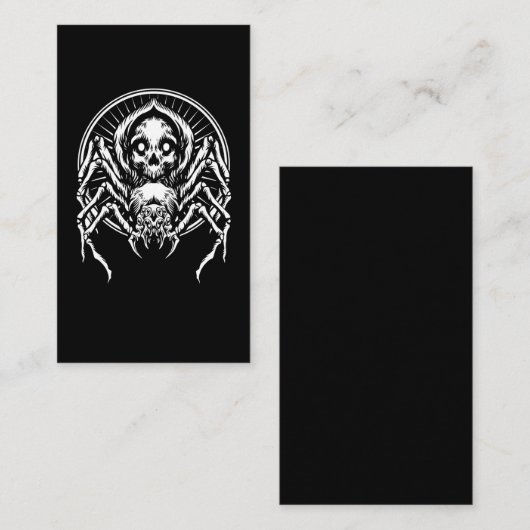 Tarantula Spider Witchy Arachnid Gothic Visitekaartje (Voorkant / Achterkant)