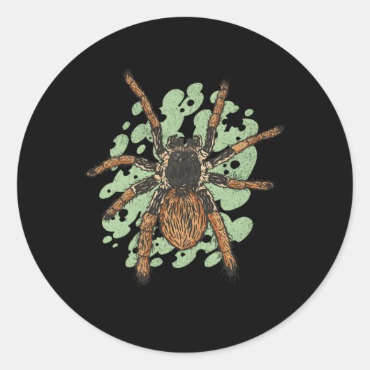 Tarantula spin grote spinachtigen ronde sticker (Voorkant)